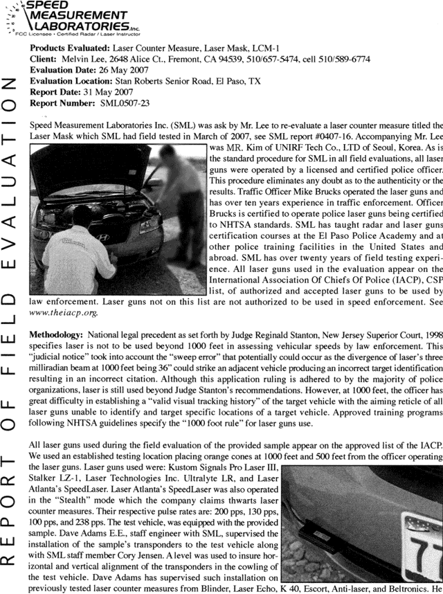 GF100 laser jammer review page 1