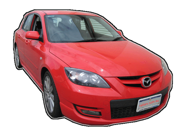 GF100 Laser Gun Jammer: Installed to Mazda sedan.