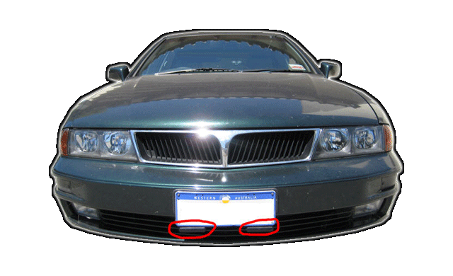 GF100 laser jammer: Mitsubishi Magna