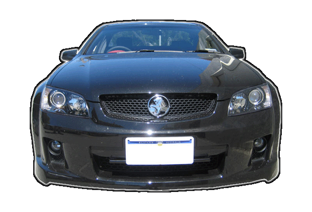 GF100 Laser Jammer: Commodore UTE front.