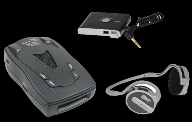 Buy motorbike radar detector Bluetooth headset.