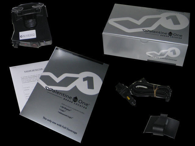 What is included with the Valentine One radar detector.