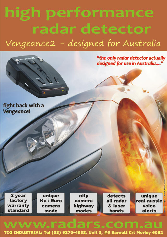 Vengeance2 radar detectors For Australia.