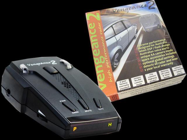 Vengeance 2 radar detectors in Australia.
