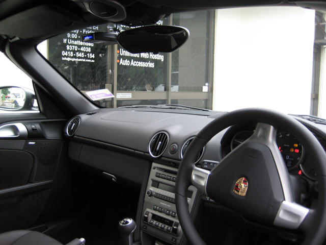 Whistler PRO78 Radar Detector on Porsche Boxter.